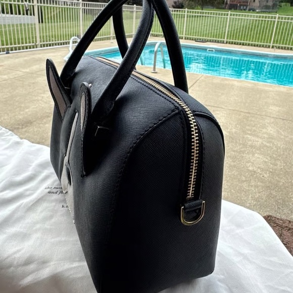 Kate Spade Black and White Dog Satchel - Picture 7 of 8